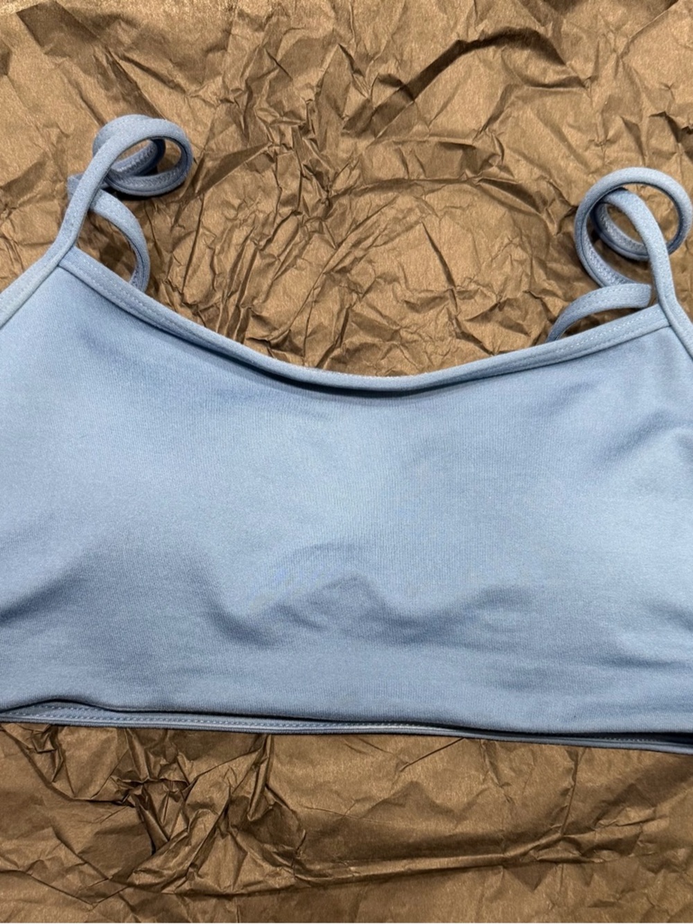 Hera Collection Powder Blue Double-Strap Sports Bra